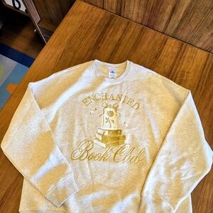 Disney Parks 🔥- Enchanted Book Club Beauty & The Beast Rose -Sweatshirt L